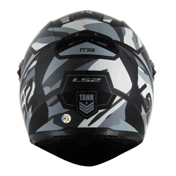 CAPACETE LS2 CLASSIC TANK PRETO - Imagem 3